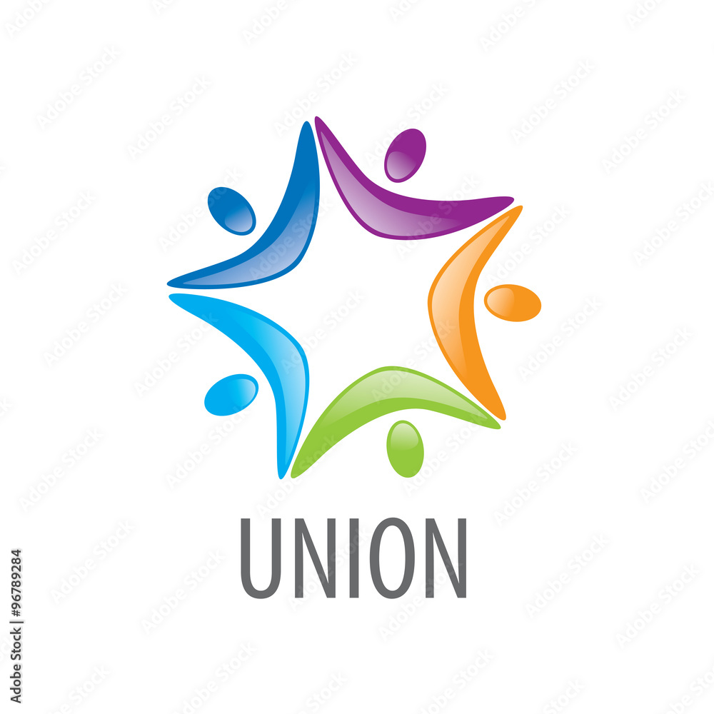 Obraz premium logo union people