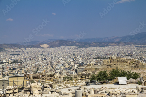 View over Athens, from the acropolis