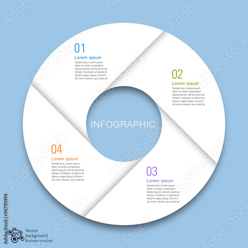 Infographics Vector Background 4-Step Process