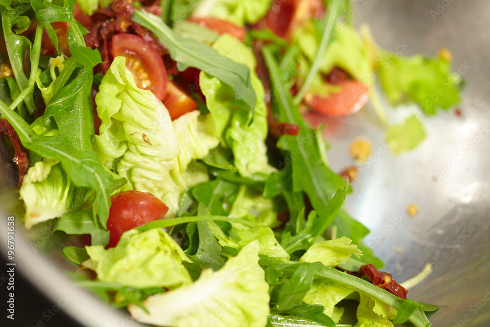 vegetable salad in a large bowl vegetable salad in a large bowl