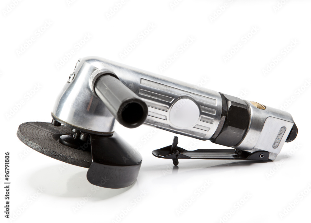 air angle grinder on white background air angle grinder on white background