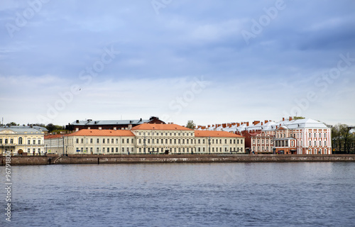 Russia. St. Petersburg. A building of the State University (building of Twelve boards) on Neva Embankment.... © Konstantin Kulikov