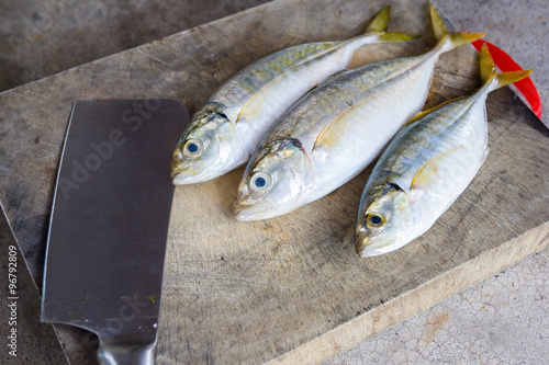 Fotografie prepare for dissected yellowstripe scad
