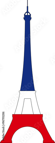 TOUR EIFFEL TRICOLORE