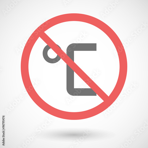Free Download Forbidden vector signal with  a celsius degree sign - GFXLoad