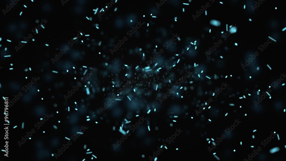 cgi abstract blur particle loopable bokeh hyper space backgroung 25 fps