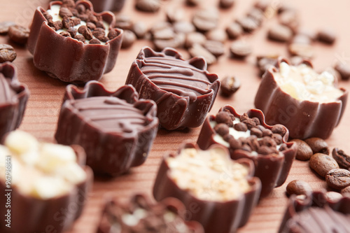 delicious chocolate candies