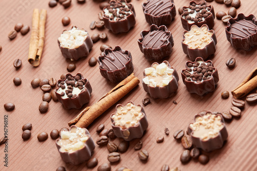 delicious chocolate candies