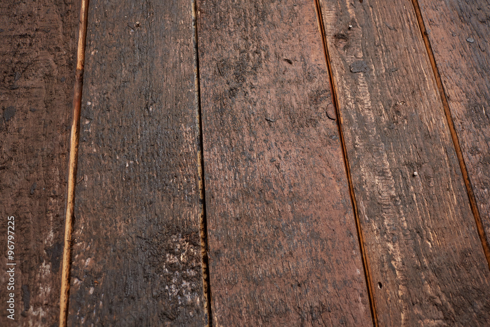 Fototapeta premium texture of a dark wooden board