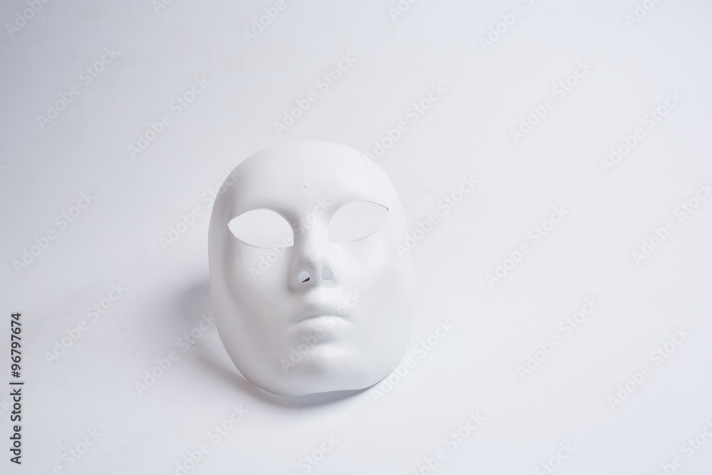 white venetian mask on a white background white venetian mask on a white background