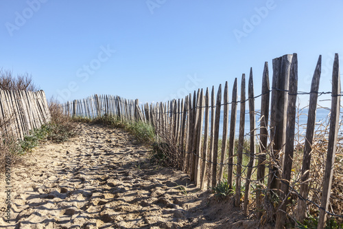 Footpath on the Atlantic Dune in Brittany
