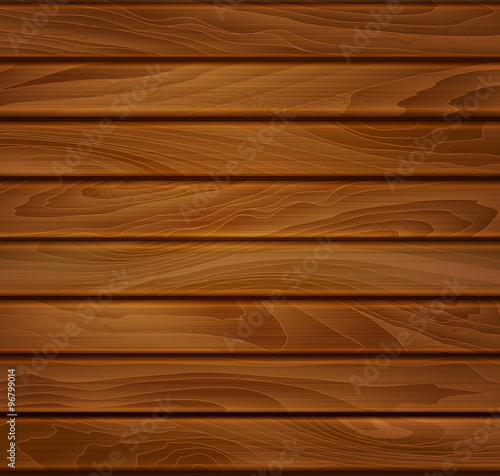 vector wood background of brown wooden planks