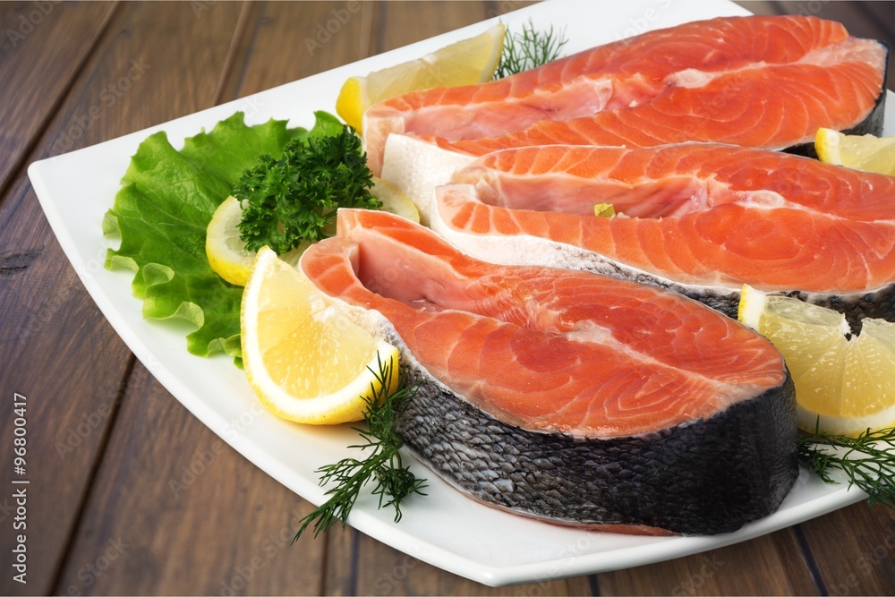Salmon. Salmon.