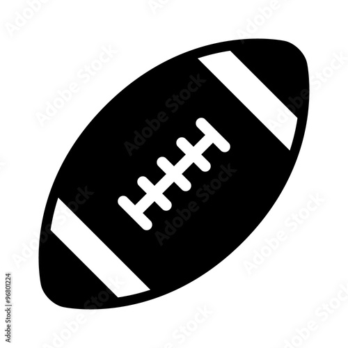 American gridiron football flat icon for apps and websites