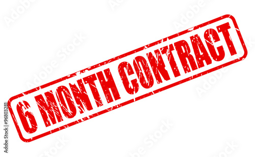 6 MONTH CONTRACT red stamp text