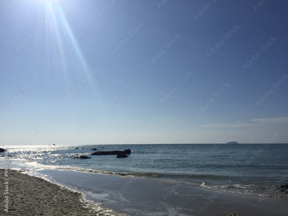 Fototapeta premium on da beach