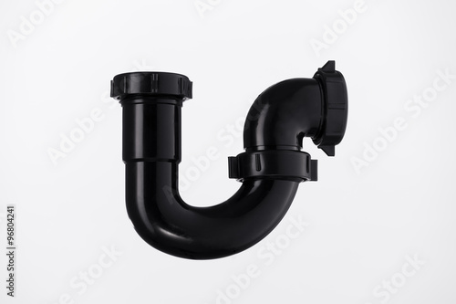 Fotografía Plumbing S trap isolated on white