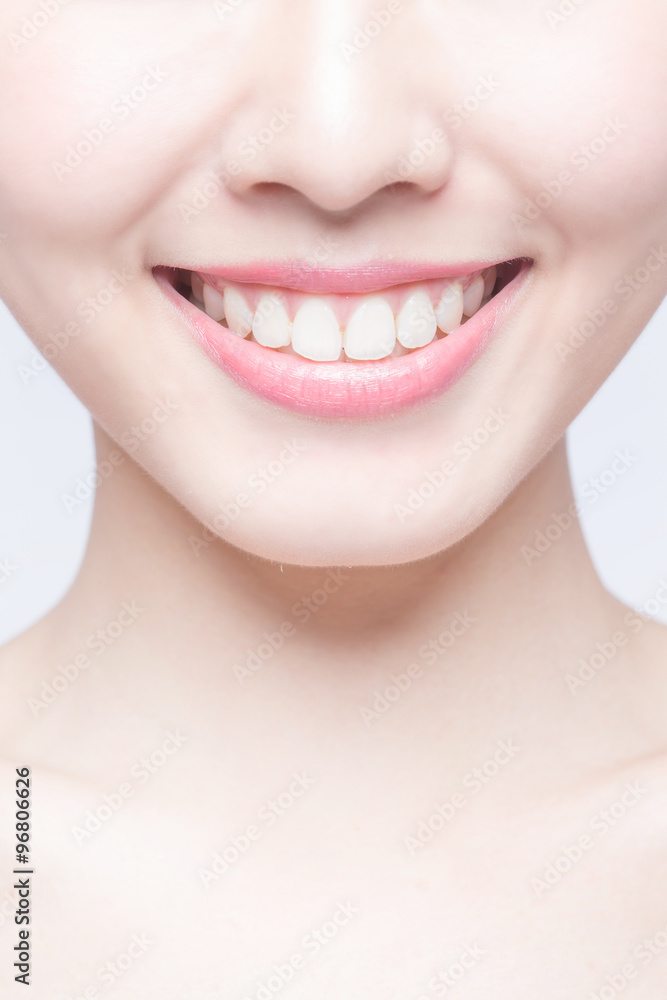 Obraz premium young woman health teeth