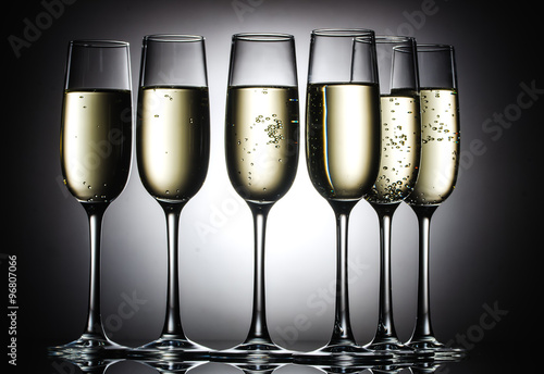 Vászonkép champagne glasses