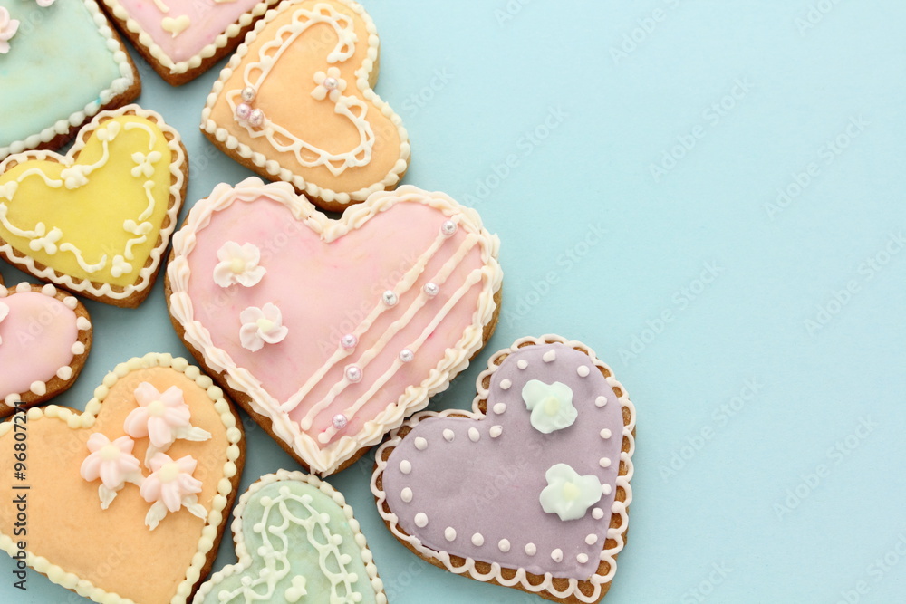 ハートのアイシングクッキー Stock Photo Adobe Stock