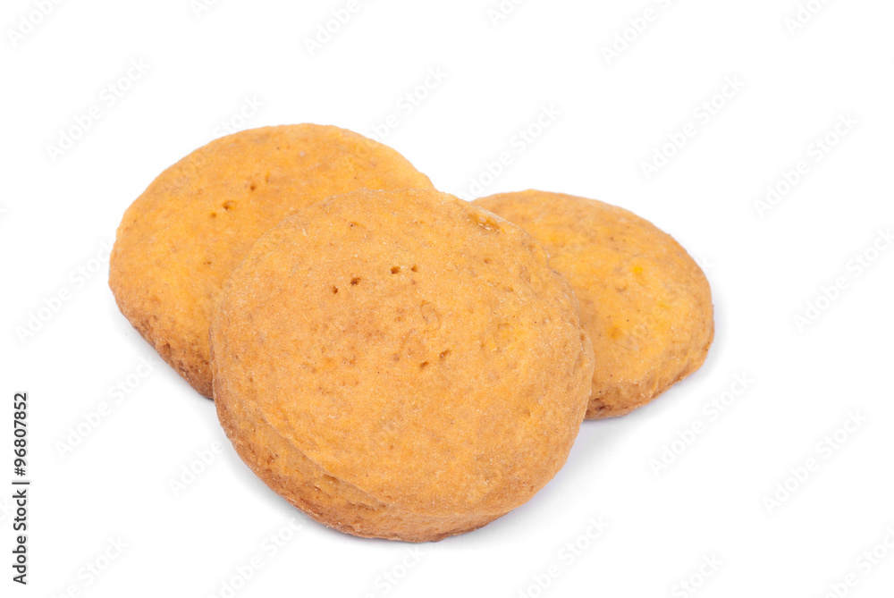 homemade carrot cookies isolated on white homemade carrot cookies isolated on white