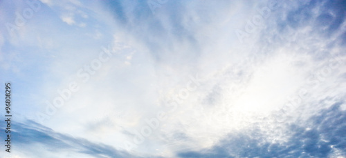 blue sky and white clouds