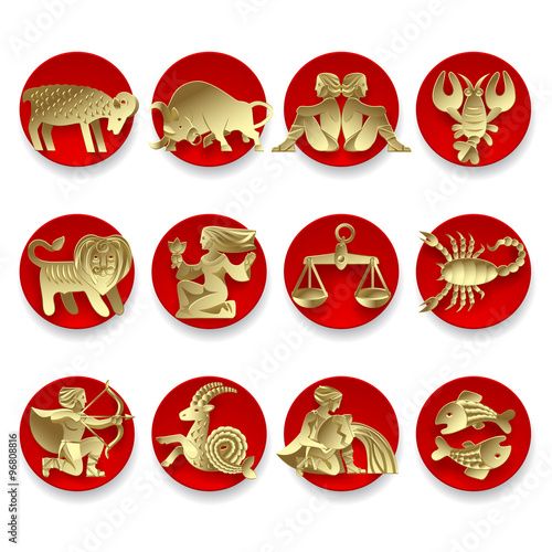 Gold zodiac signs