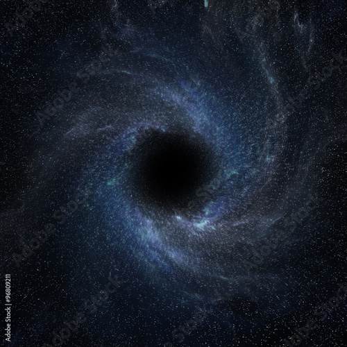 Canvas-taulu Black hole in space