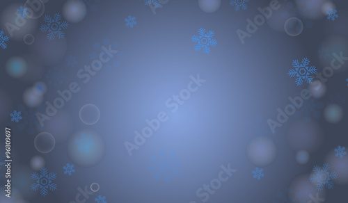 Blue winter vector background