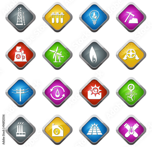 Oil industry icons