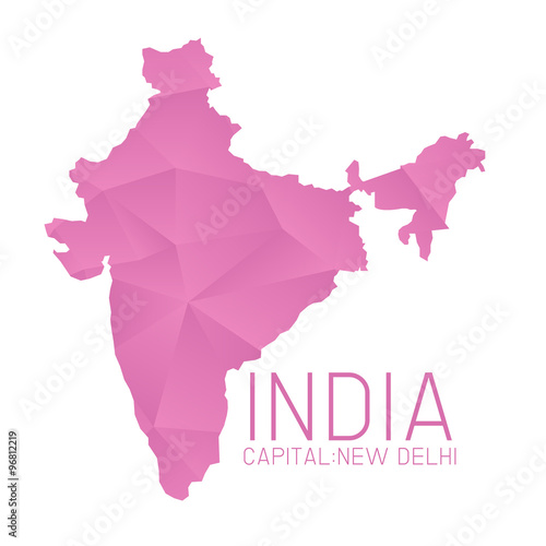 India map geometric background
