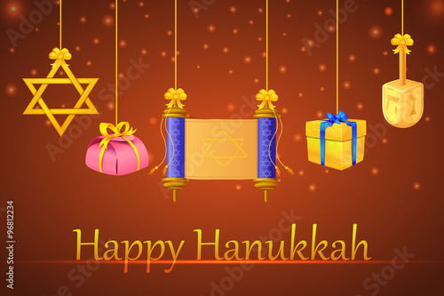 Israel festival Happy Hanukkah background