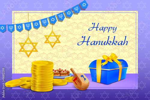 Israel festival Happy Hanukkah background