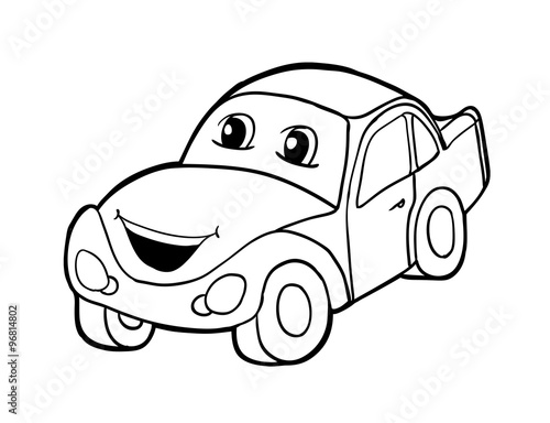 Car with smile