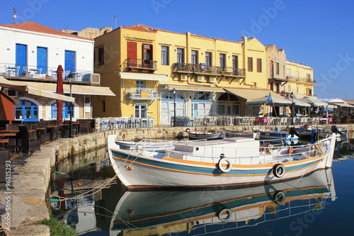 The Venetian Harbour at Rethymno, Crete, Greece.