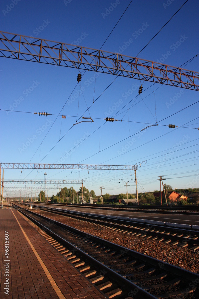 Railroad station. Russia, Chuvash Republic, Shumerlya Railroad station. Russia, Chuvash Republic, Shumerlya