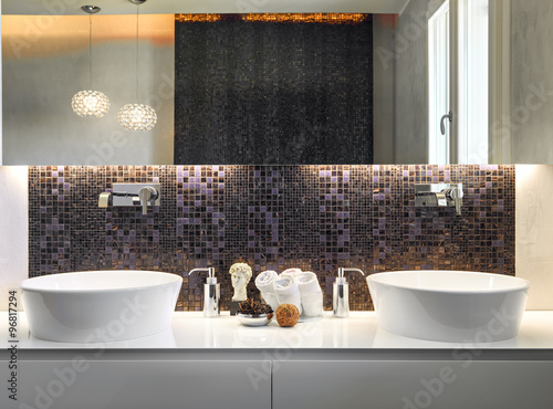 interior view of a modern bathroom