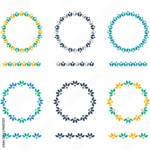 Flower circlets set