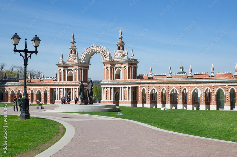 Arch gallery in Tsaritsyno, Moscow, Russia