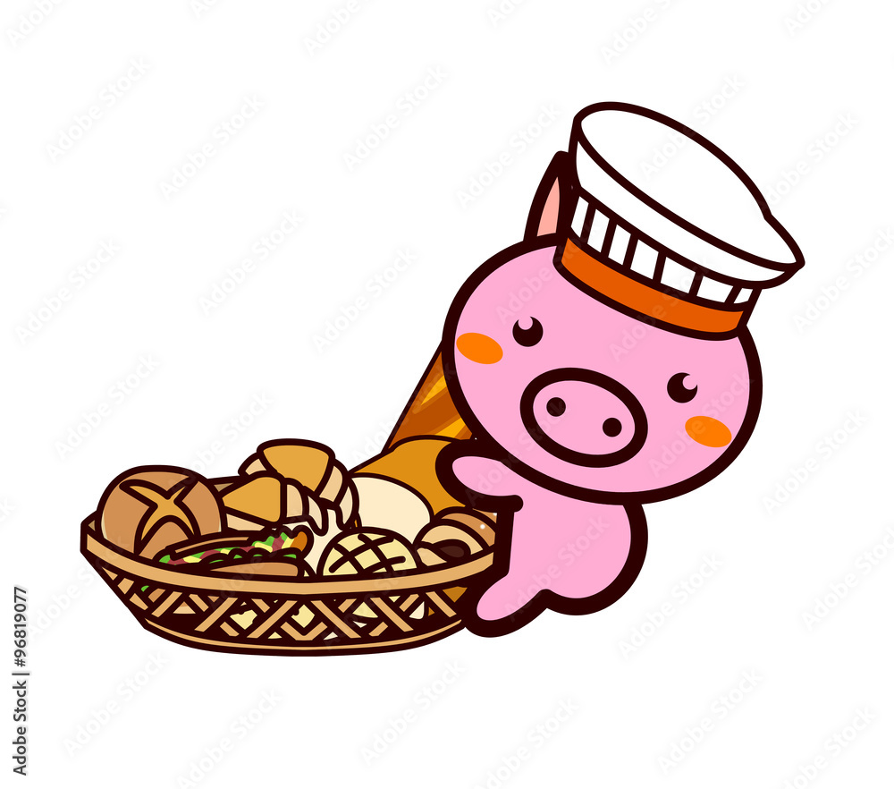 Obraz premium パンと動物シリーズ