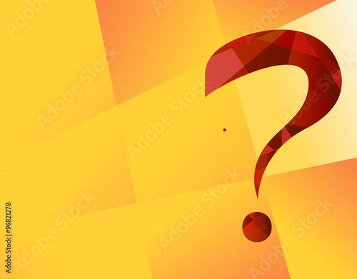Question mark graphics for related concepts. Problem solving, qu