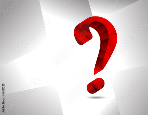 Question mark graphics for related concepts. Problem solving, qu