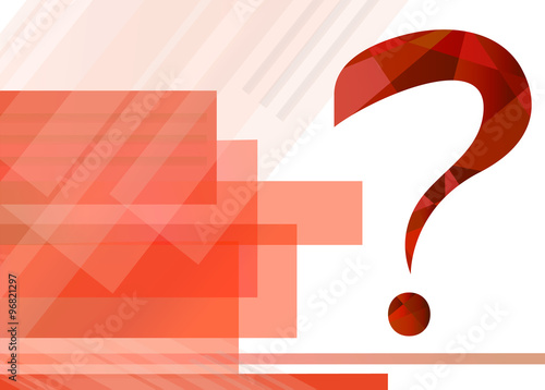 Question mark graphics for related concepts. Problem solving, qu