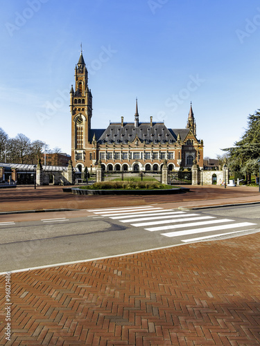 Peace Palace, Vredespaleis, seat of the International Court of Justice, principal judicial organ of the United Nations, located at The Hague, Netherlands