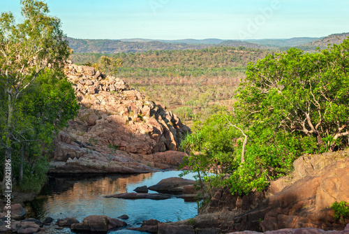 Kakadu National Park (Northern Territory Australia) landscape near Gunlom lookout photo