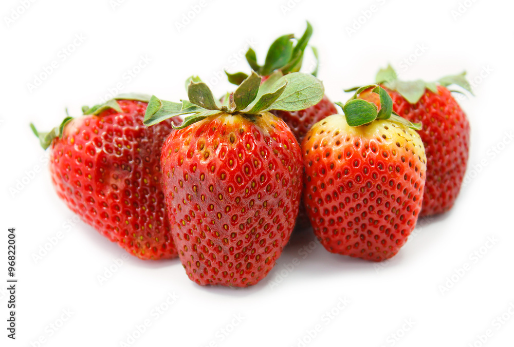 Strawberries isolated over white background Strawberries isolated over white background
