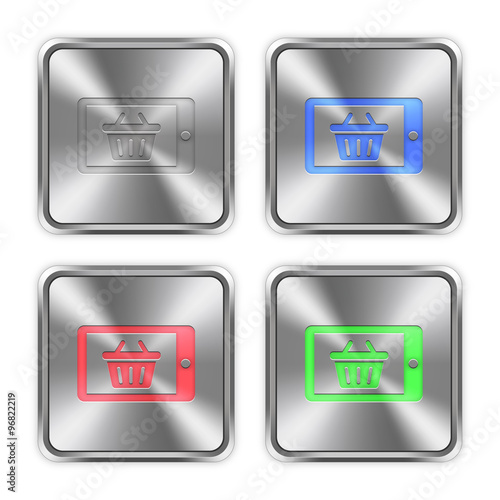 Color mobile shopping steel buttons