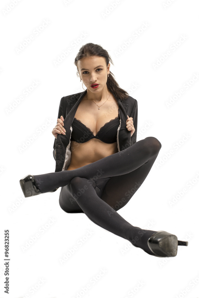 slender brunette girl removes a business suit undressing
slender brunette girl removes a business suit undressing