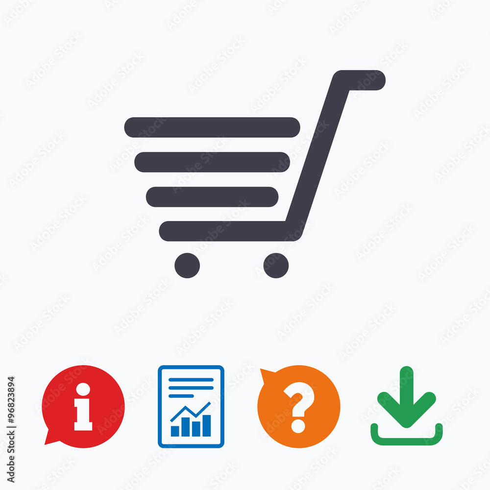 Shopping Cart sign icon. Online buying button. Shopping Cart sign icon. Online buying button.