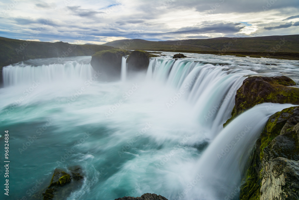 Beautiful Godafoss waterfall in Iceland Beautiful Godafoss waterfall in Iceland